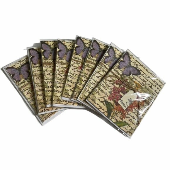 Butterfly Thank You Card Bundle Set of 8 Handmade - Picture 8 of 11